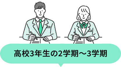 高校3年生の2学期～3学期